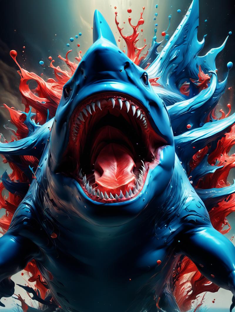 00192-(gigantic shark,megalodon,made of marine blue and red paint_1.1),paint aura and particles,best quality, 8k uhd, soft lighting, 8.png